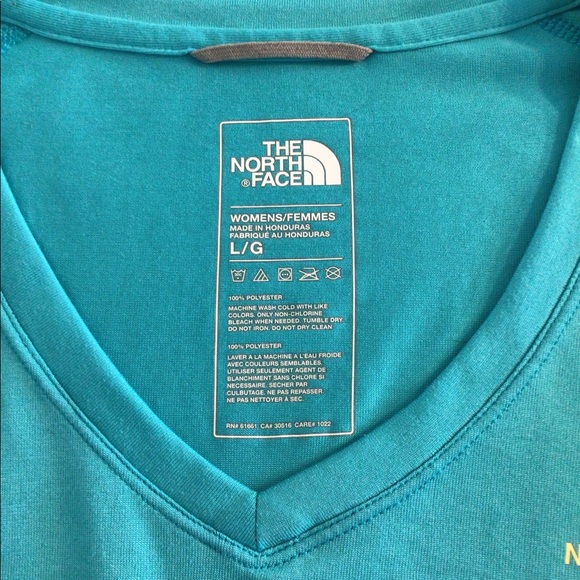 NWOT The North Face V Neck Tee - Picture 3 of 3